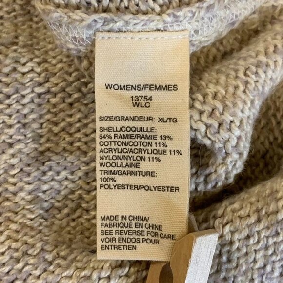 Woolrich Women's 1/4 Quarter Zip Mock Neck Pullover Wool Blend Sweater Size XL - Picture 8 of 15